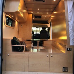 Van Build  - interior view 